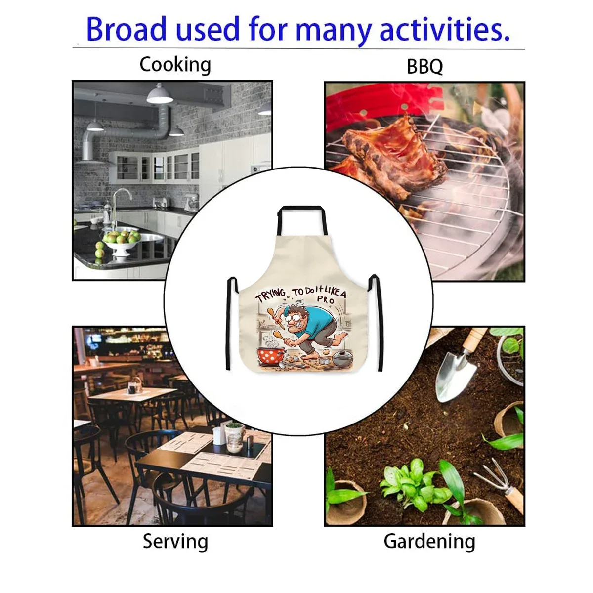 Avental de cozinha masculino cooking Like a Pro