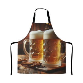 Avental de cozinha masculino impermeável copo de cerveja