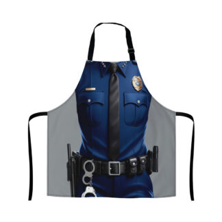 Avental de cozinha masculino impermeável profissão polícia