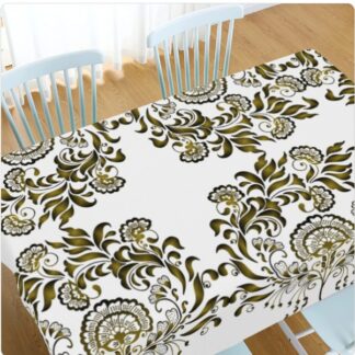Decore a sua mesa com esta Toalha de mesa para personalizar em poliéster. Proteja a sua mesa de arranhões acidentais, manchas e desgaste, dando um visual fresco com esta linda e adorável toalha de mesa retangular.