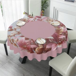 Personalize toalha de mesa redonda