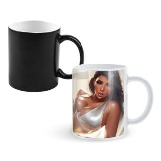 O que acha da ideia de ter uma caneca preta que só revela a imagem quando lhe acrescenta uma bebida quente? Se gostou da ideia, conheça a nossa Caneca mágica para personalizar que mostra imagem com temperatura. Personalize ou customize com uma imagem do seu agrado. Fale connosco pelo whatsapp (+351  919 755 533) e ajudamos durante todo o processo.
