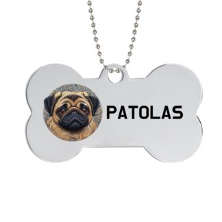Identifique facilmente o seu animal e proteja-o de de se perder. Com esta Chapa de Identificação de cão para personalizar, pode inscrever o nome e o seu contacto. Personalize ou customize esta placa de identificação para cães personalizada com uma imagem do seu agrado. Fale connosco pelo whatsapp (+351  919 755 533) e ajudamos durante todo o processo.
