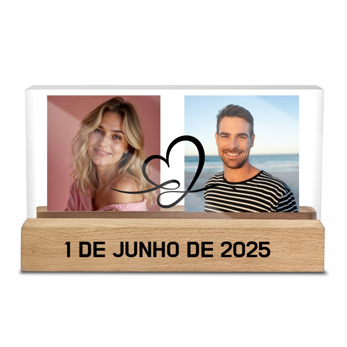 Placa de Acrílico Personalizada com Luz LED – O Presente Único que Brilha