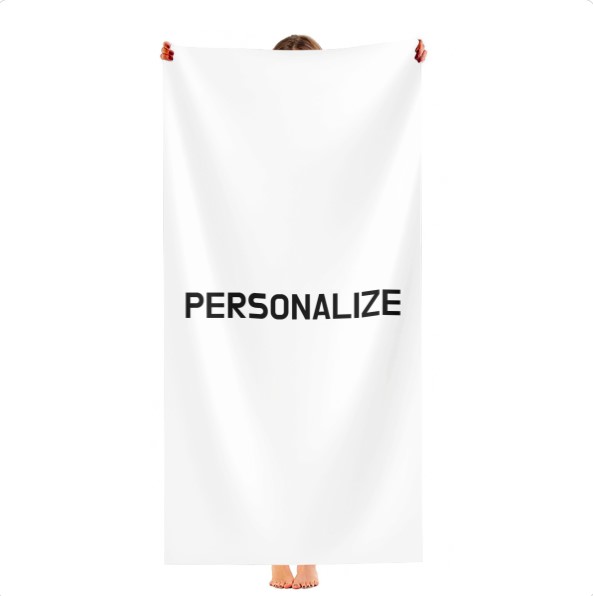 Toalha de praia de algodão para personalizar