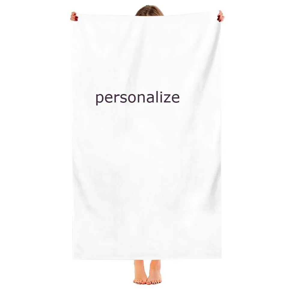 Toalha de praia de algodão para personalizar